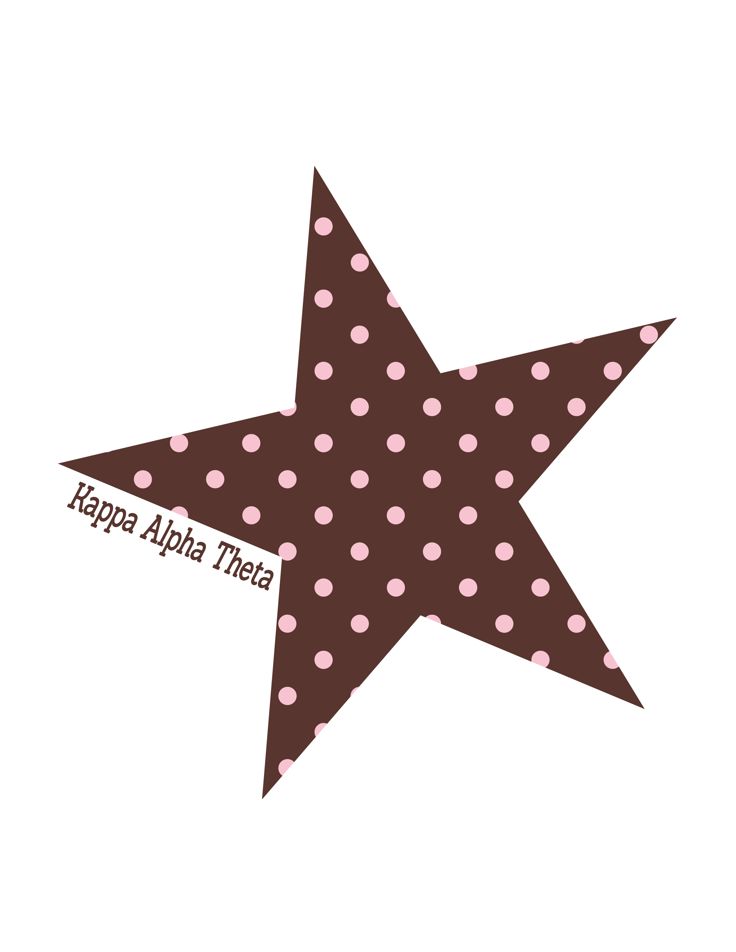 Delta Gamma Polka dot star — Delta Gamma design inspiration