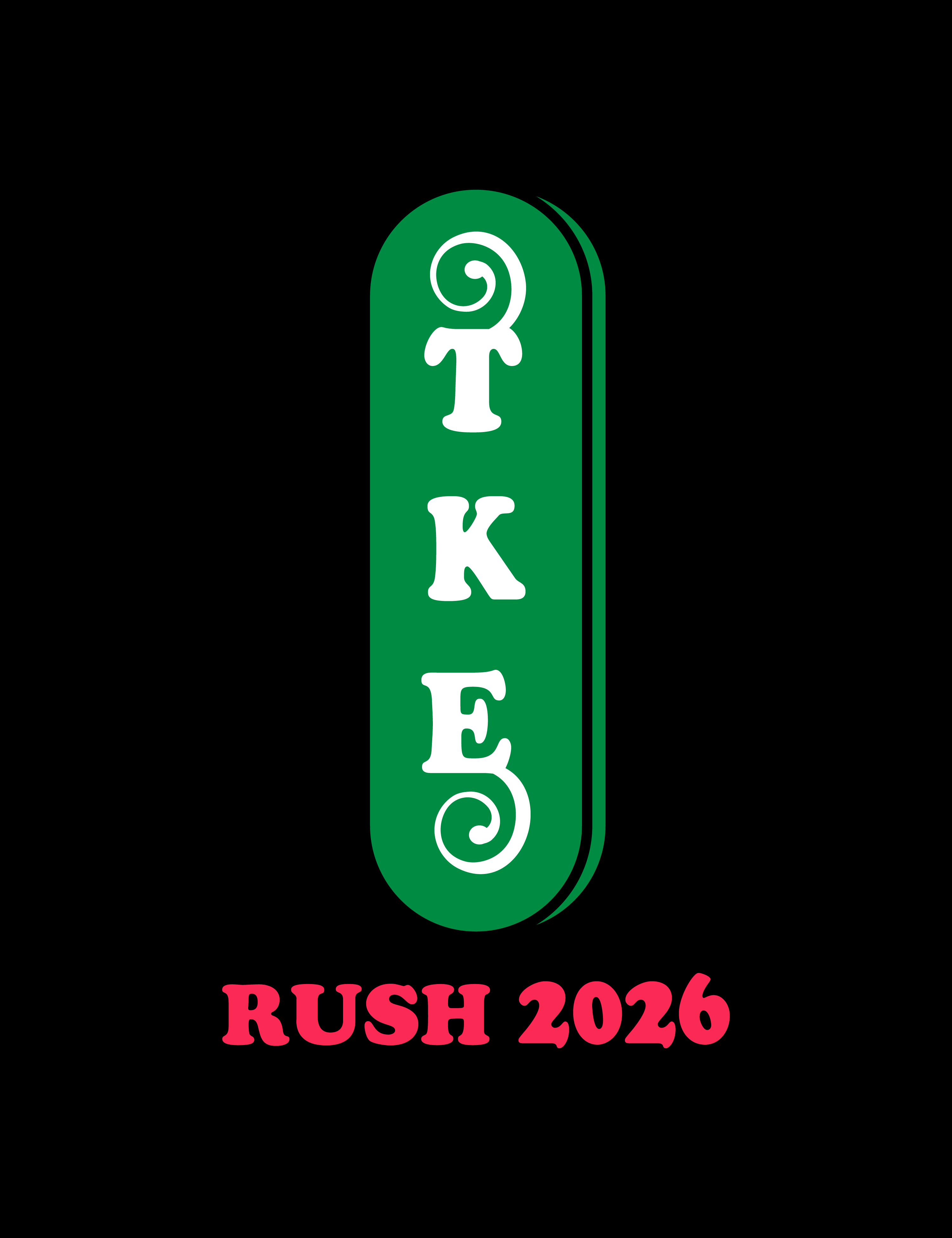 Iowa Tke Fall Rush 2026 Design Front — Fraternity design inspiration for recruitment