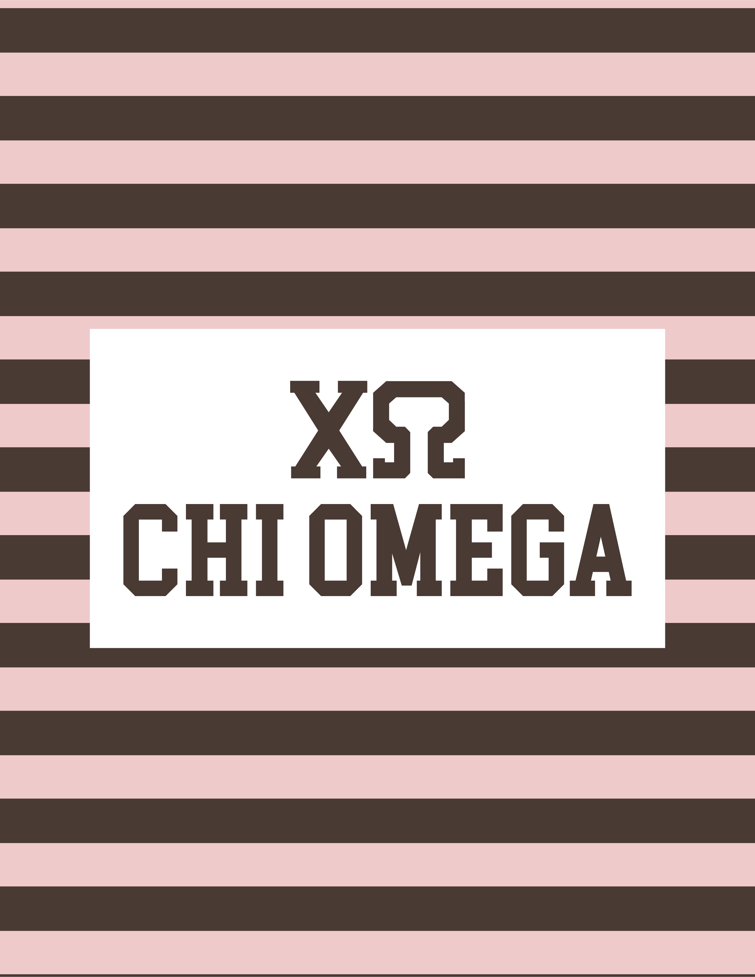 Ohio State Chi O Stripes Design Bottoms — Chi Omega design inspiration