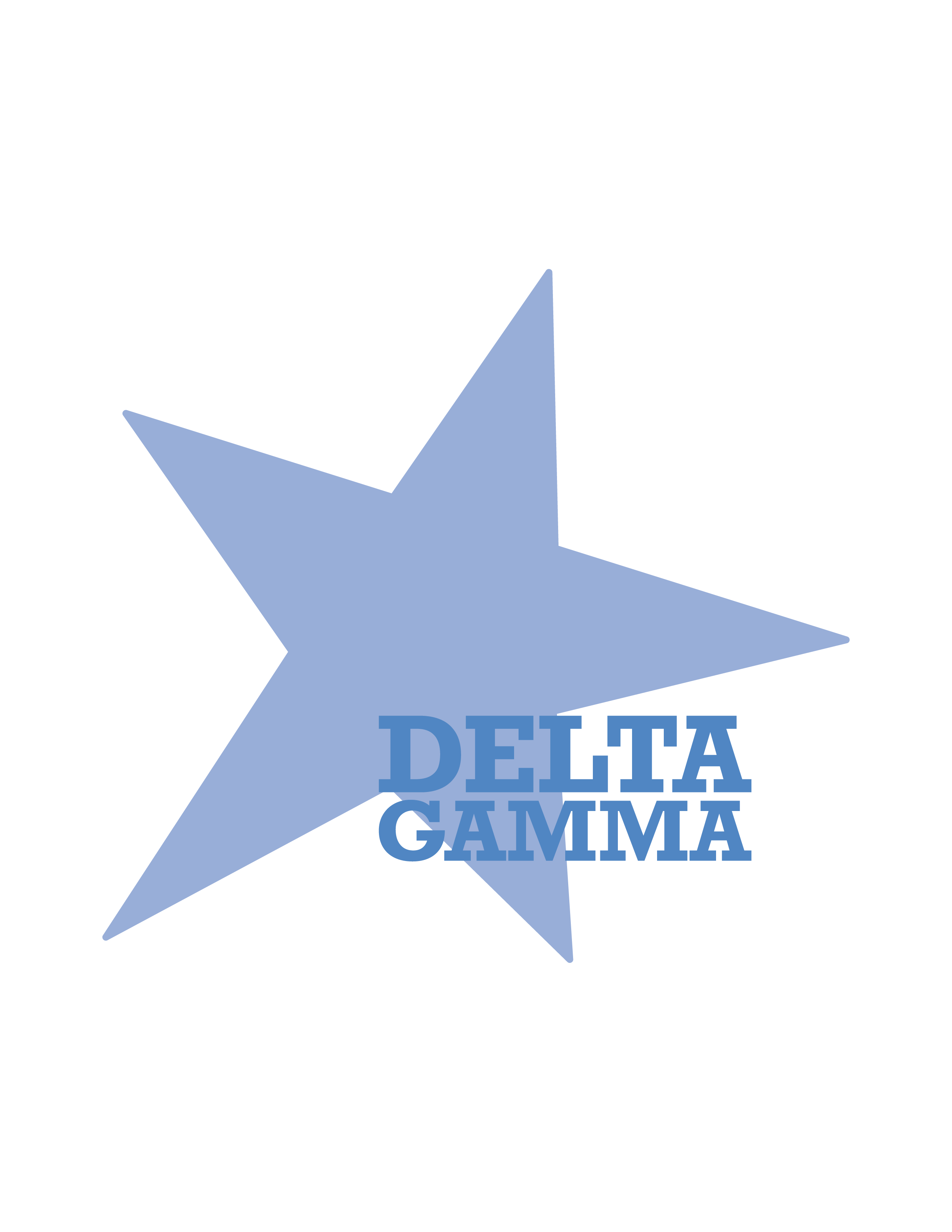 Kent State DG Star Set Design Bottoms — Delta Gamma design inspiration