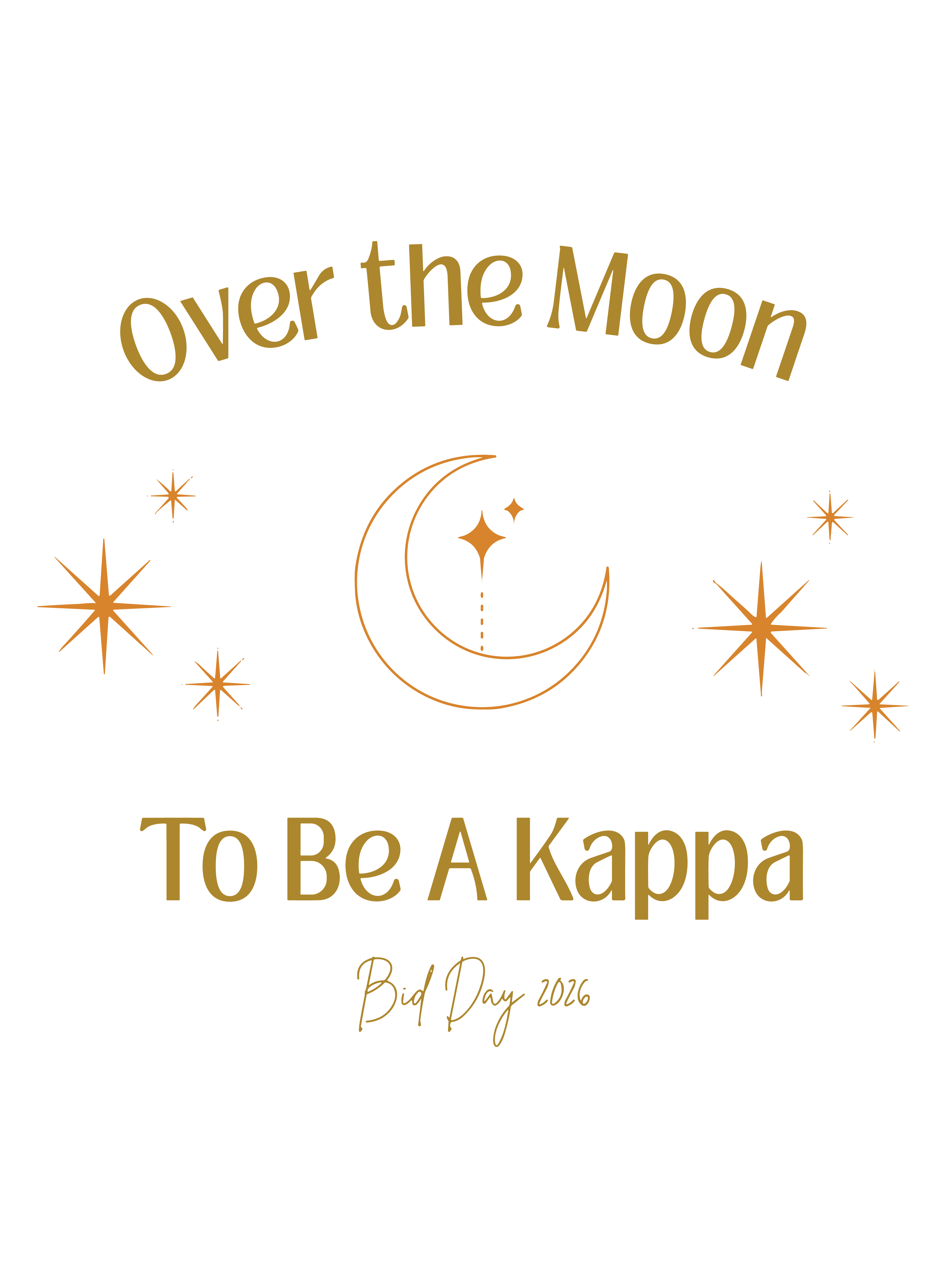 Over the Moon — Kappa Kappa Gamma design inspiration for bid day