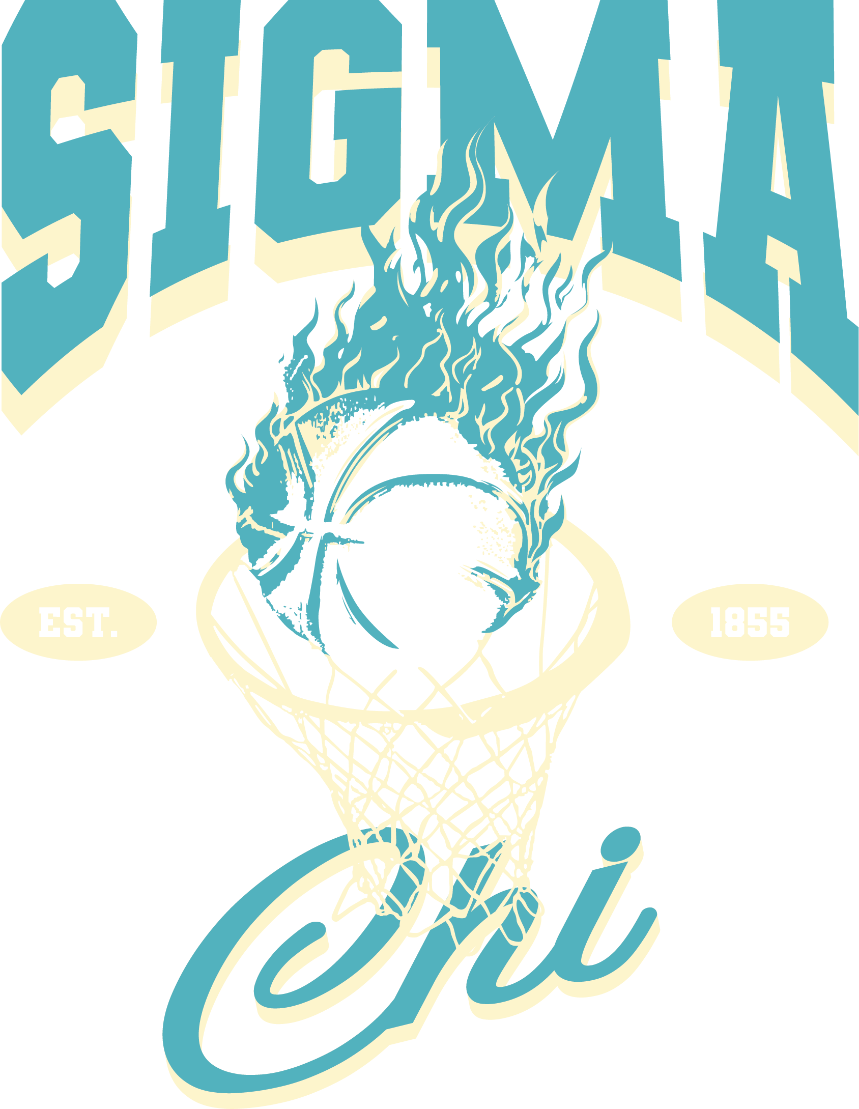 basketball onfire (SIGMA CHI) — Fraternity design inspiration