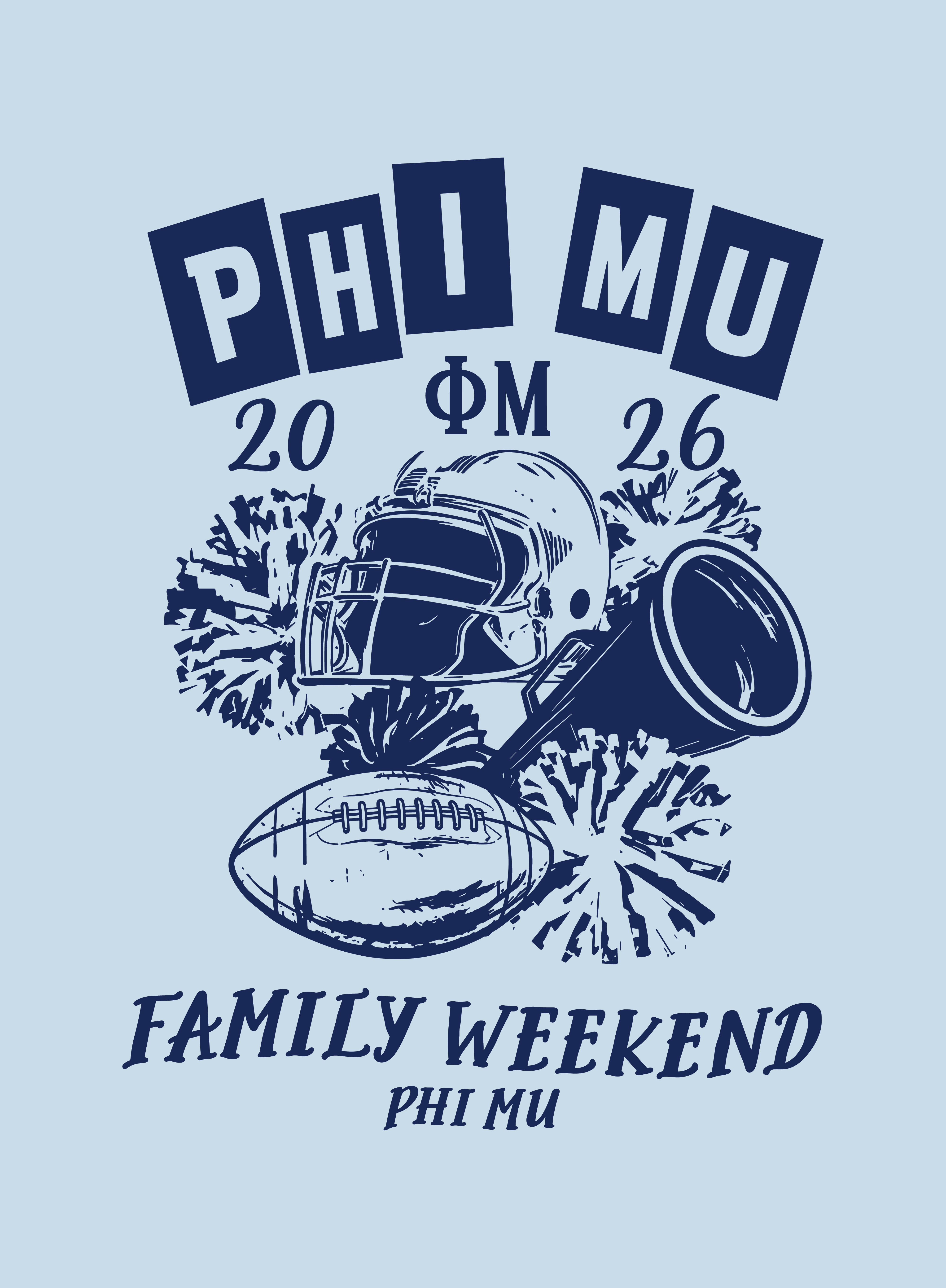 GT Phi Mu Family Weekend ME0114 Back — Phi Mu design inspiration for parents weekend