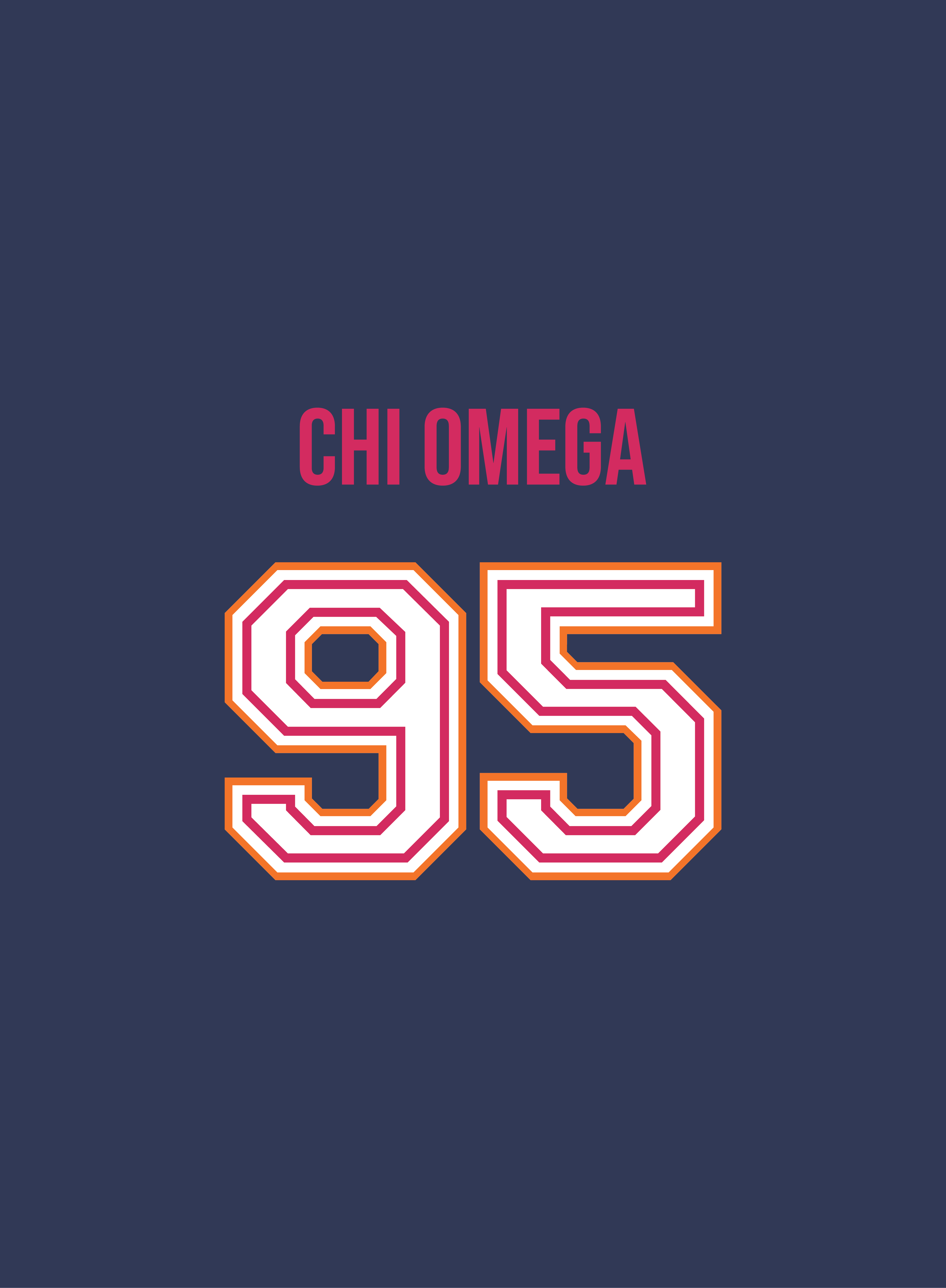 Clemson Chi Omega Dance Battle Jersey ME0182 Back — Chi Omega design inspiration