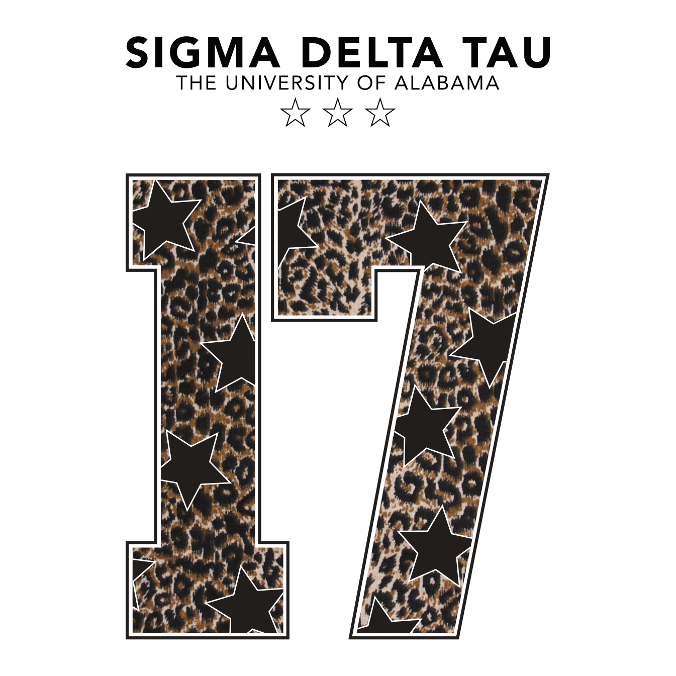 Cheetah Stars Alabama — Sigma Delta Tau design inspiration