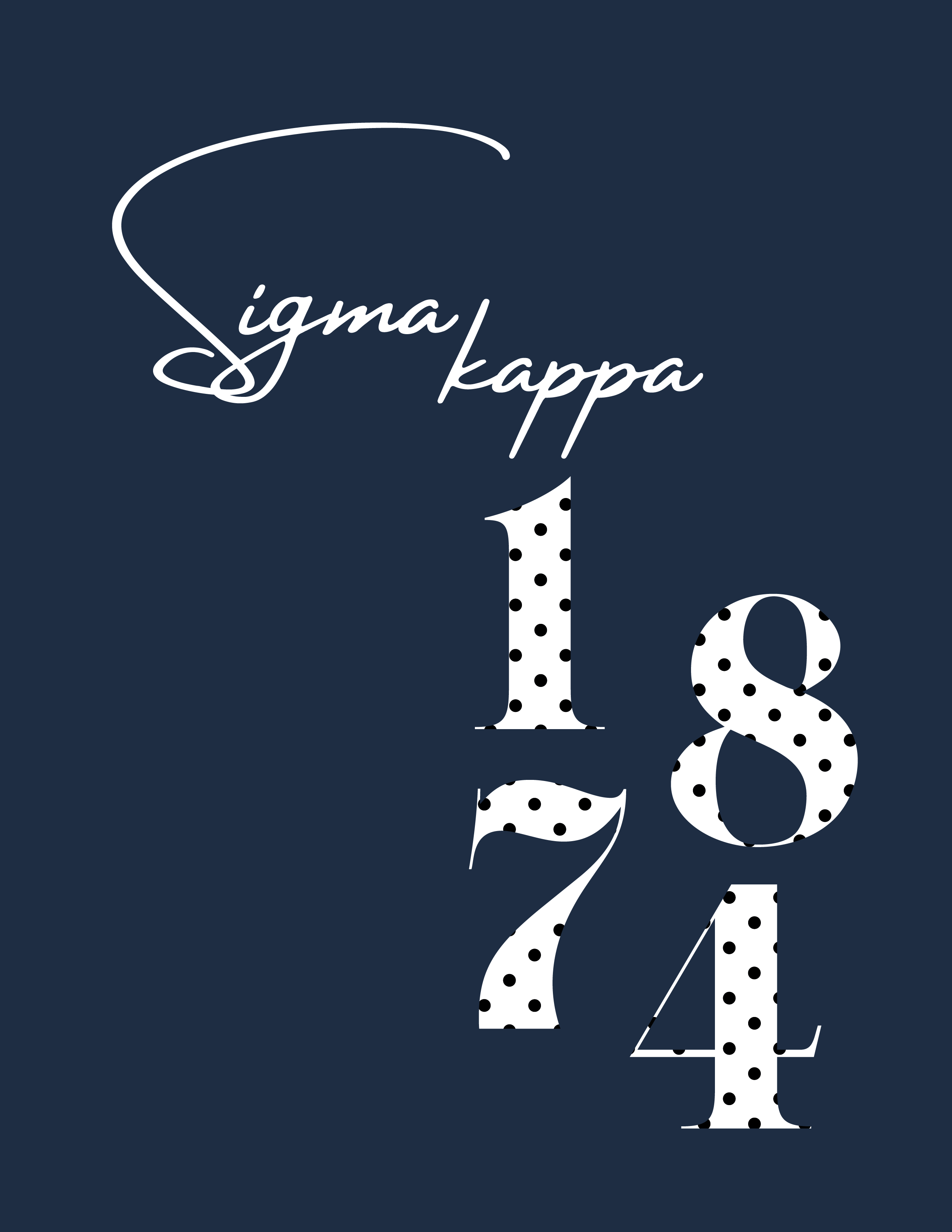 Polka dot set Coastal Carolina — Sigma Kappa design inspiration