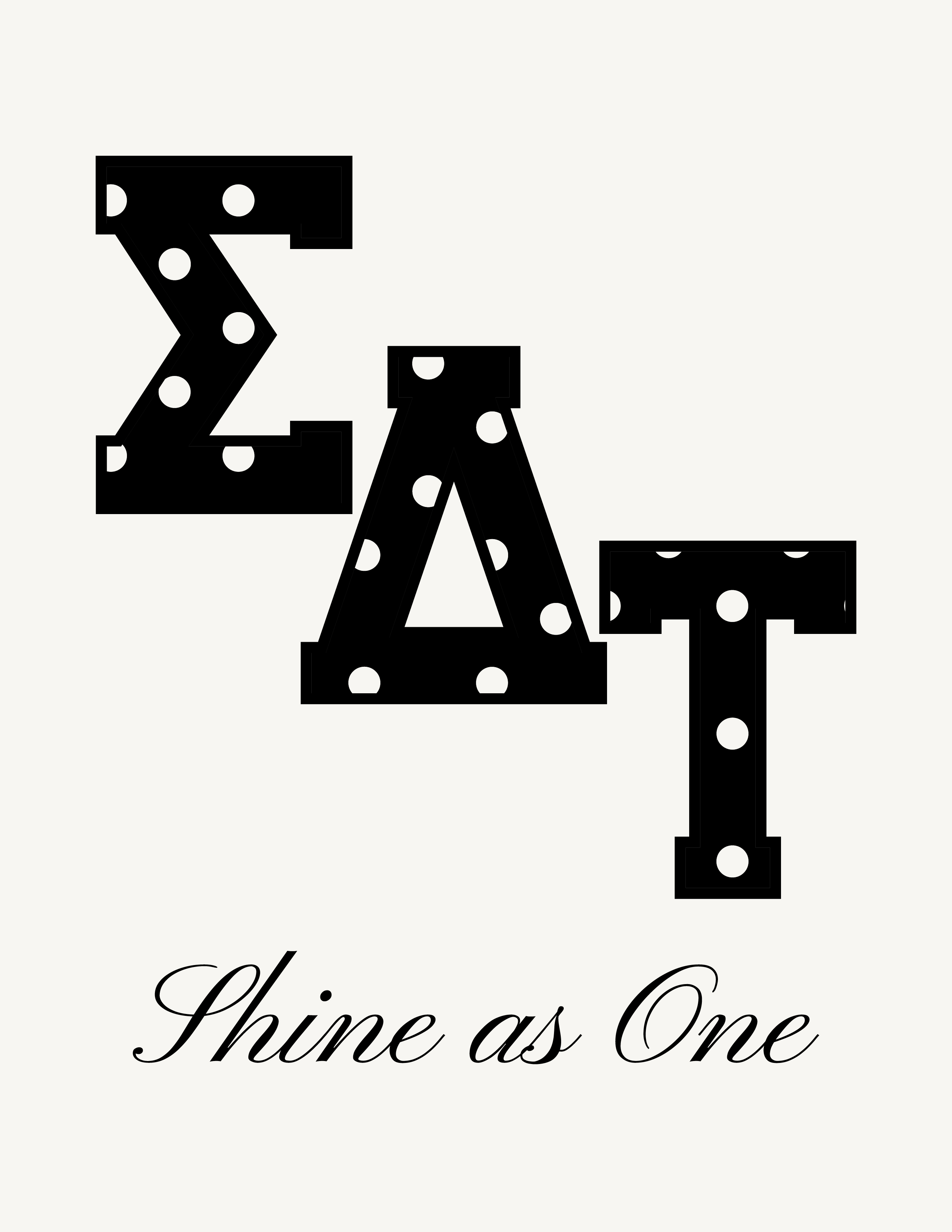 Polka Dot NU — Sigma Delta Tau design inspiration