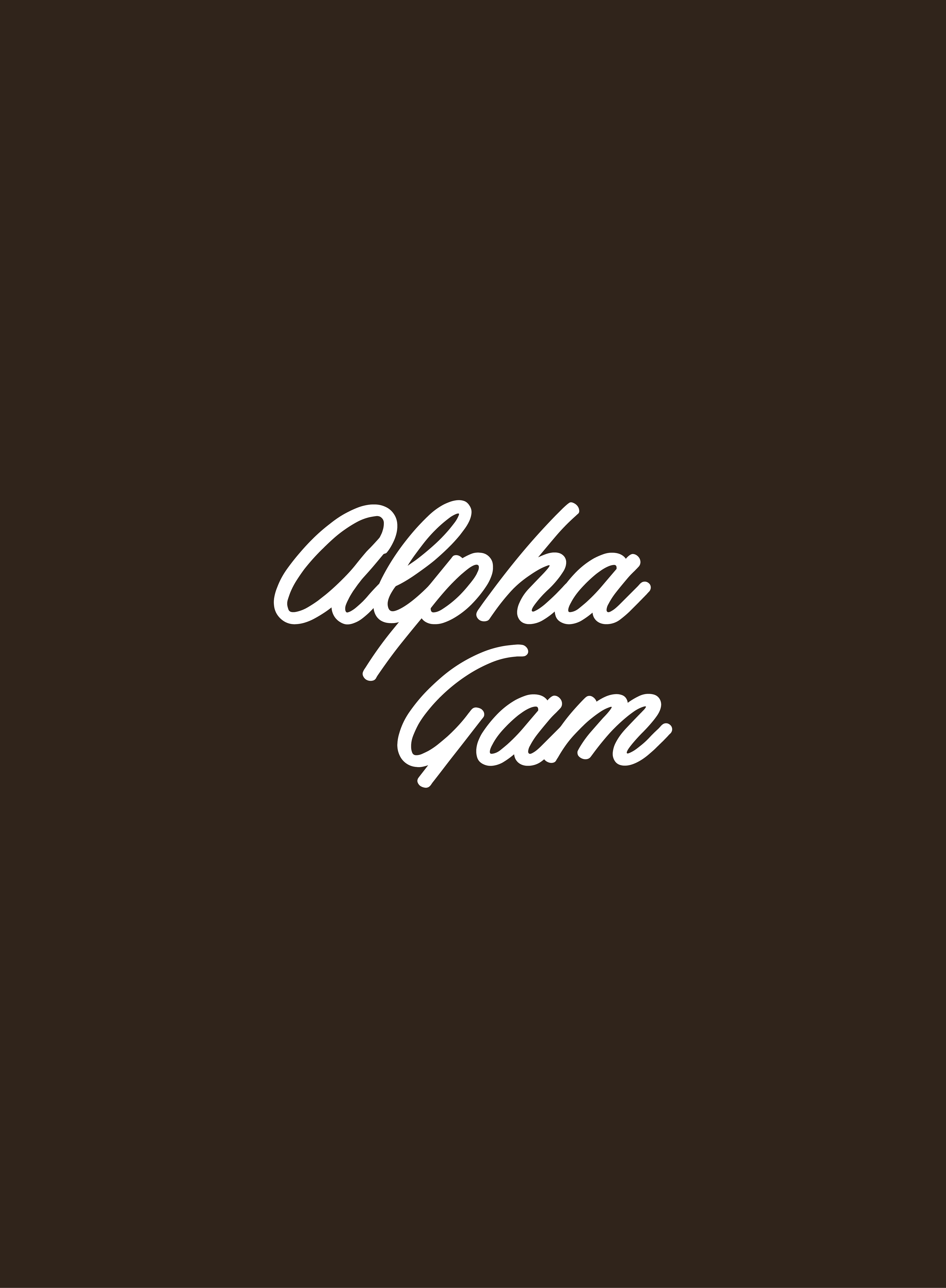 Script OSU — Alpha Gamma Delta design inspiration