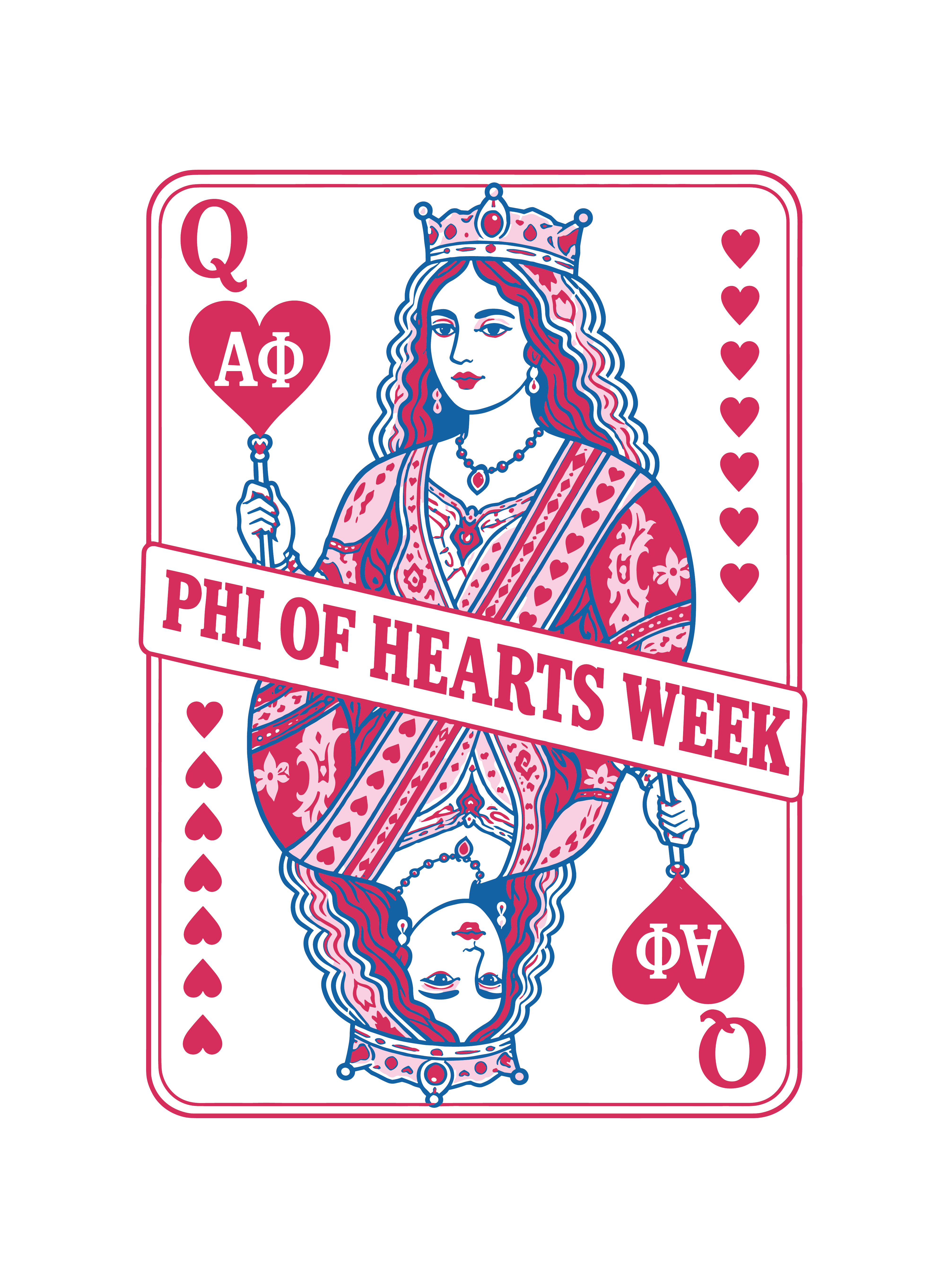 Queen of Hearts — Alpha Phi design inspiration for philanthropy