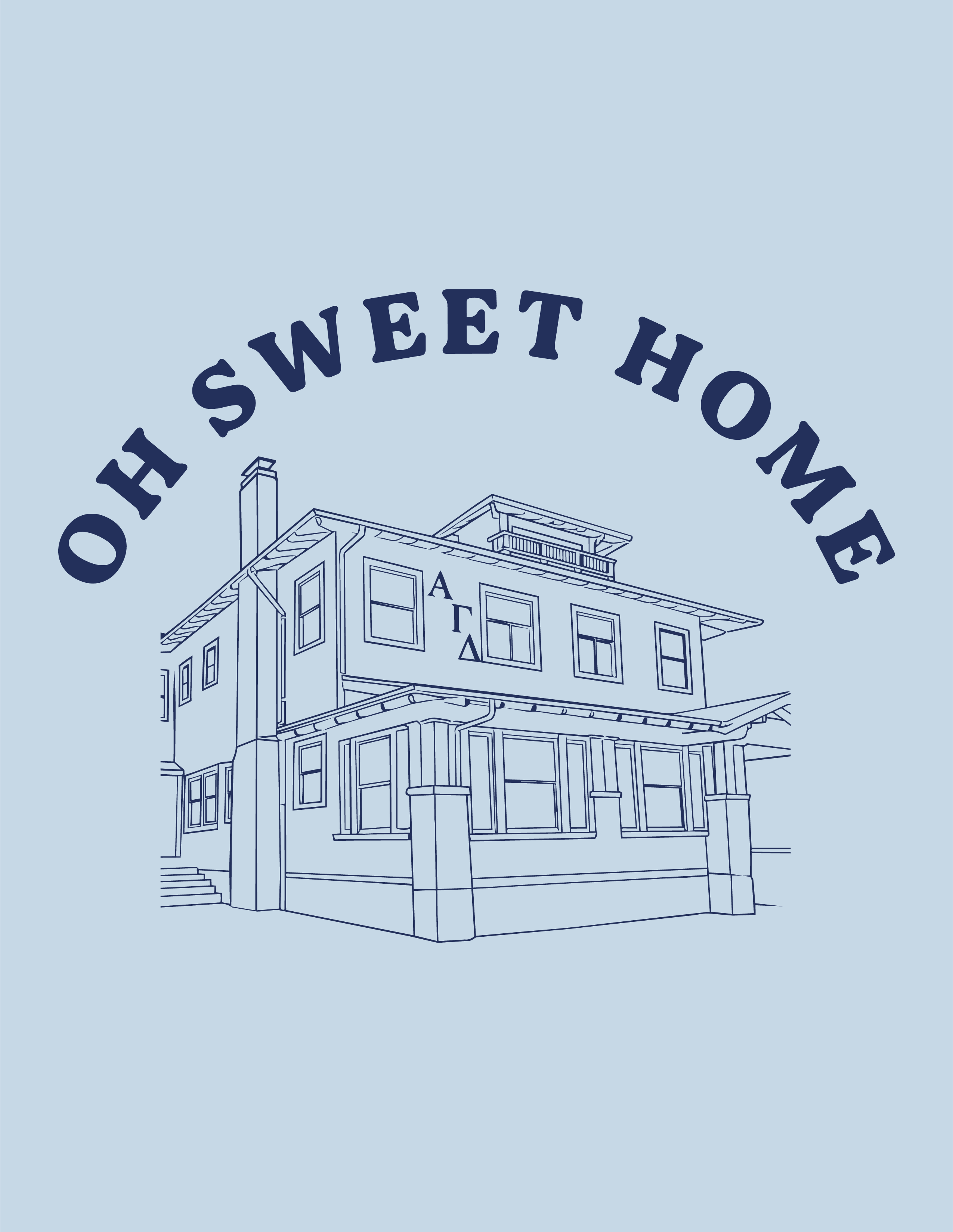 CSU Chico AGD Parents Weekend Design Back — Alpha Gamma Delta design inspiration for parents weekend