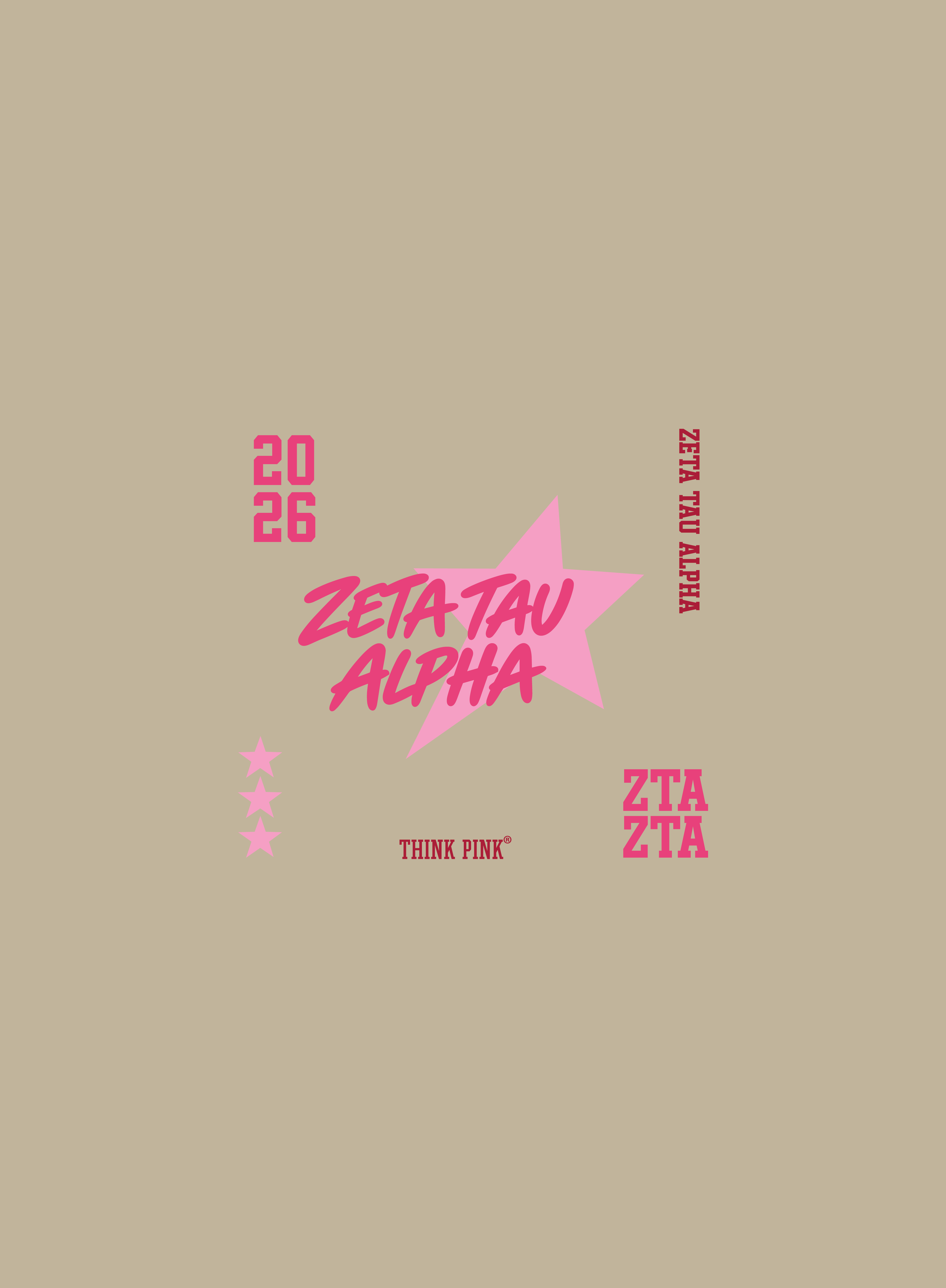 Binghamton ZTA Think Pink Tour REV 2 Front 1 — Zeta Tau Alpha design inspiration for philanthropy