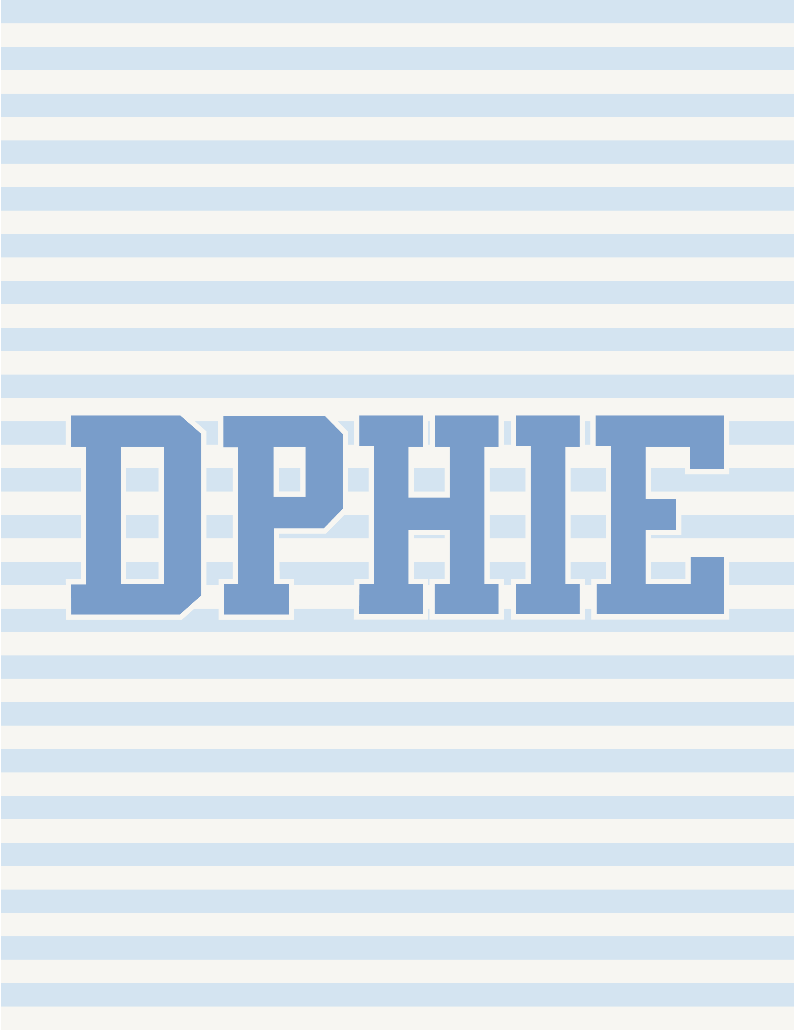 Stripe Set Monmouth — Delta Phi Epsilon design inspiration