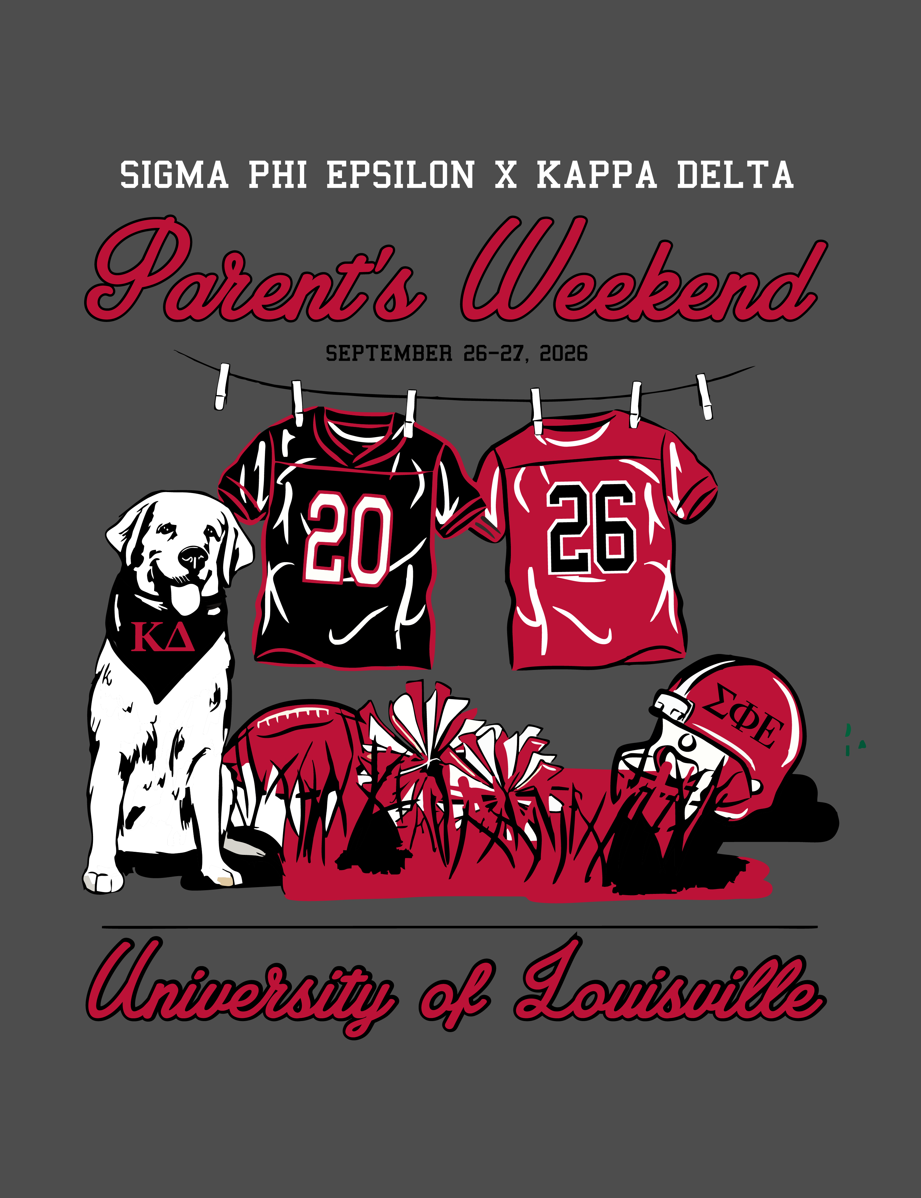 Sigma Phi Epsilon · PARENT'S WEEKEND Louisville — Fraternity design inspiration for parents weekend