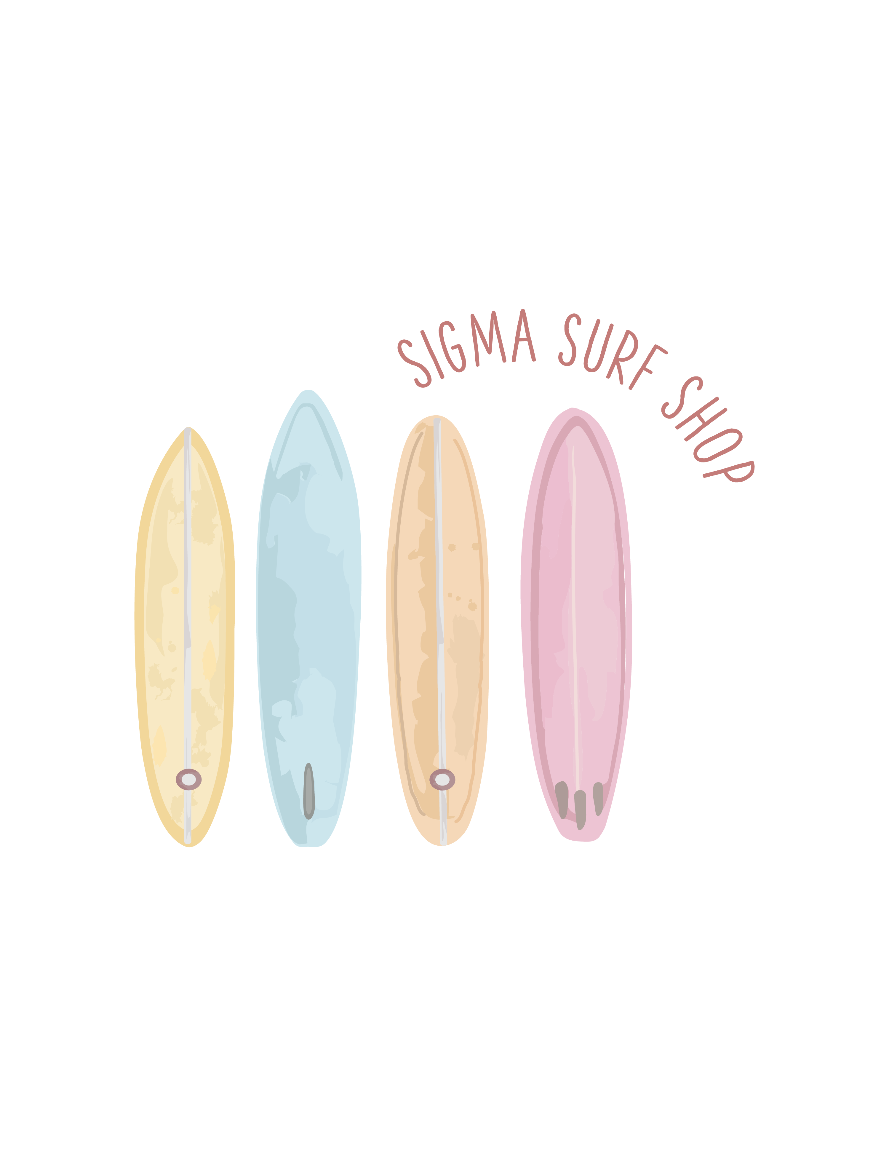 Surfboards Jmu — Sigma Sigma Sigma design inspiration