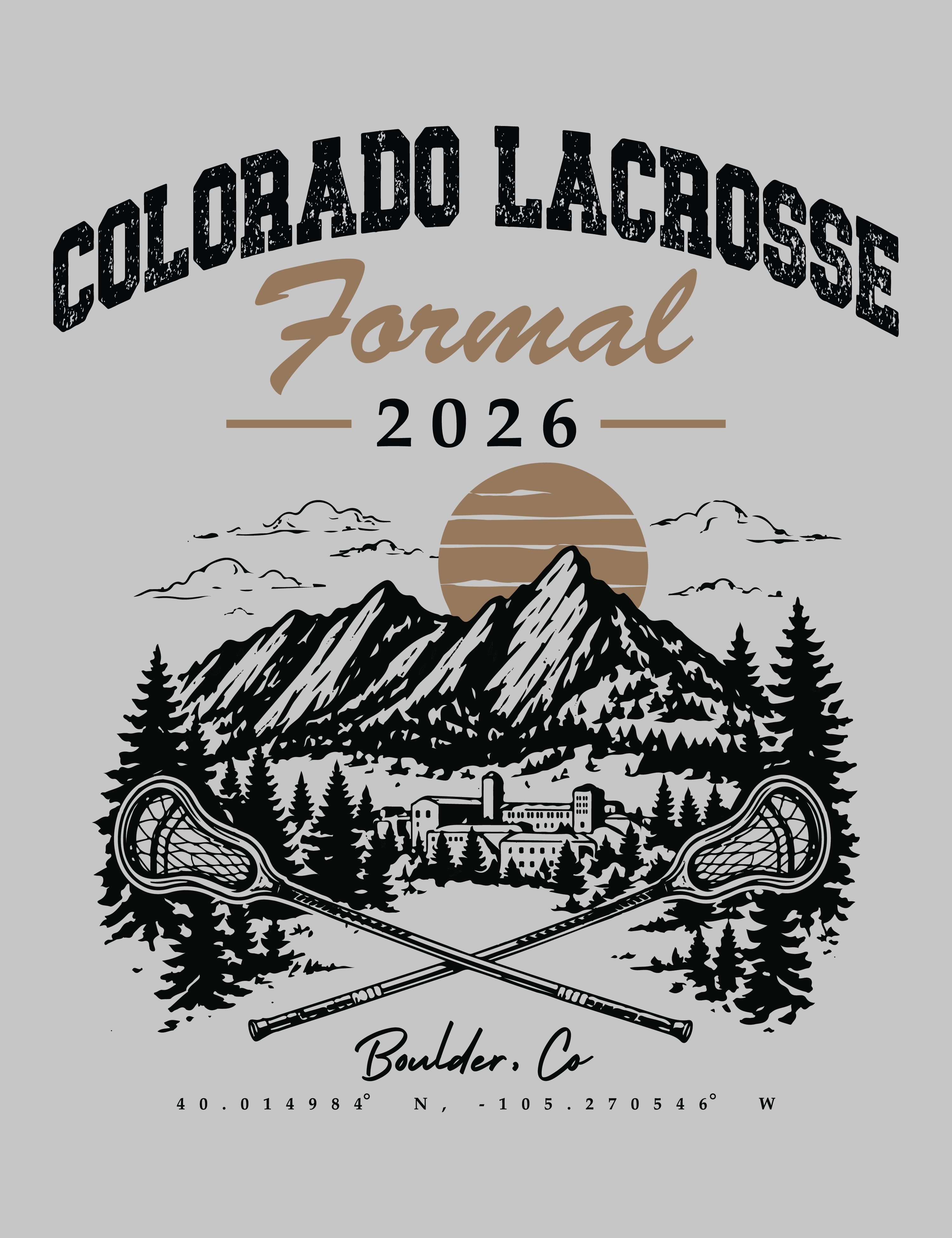 CU Boulder Lacrosse Formal 2026 — Campus Tees design inspiration for formal