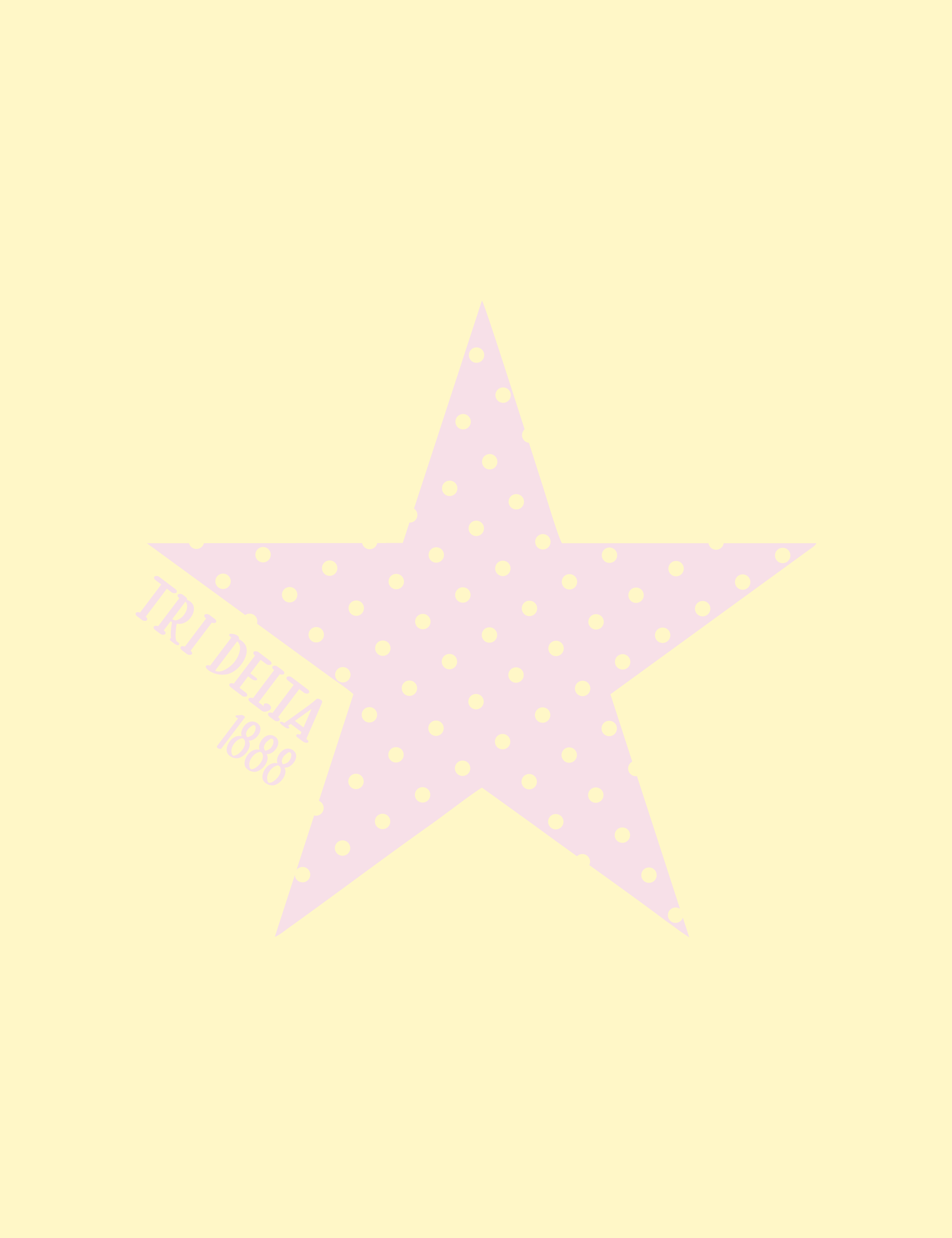 Isu Tri Delta Polka Dots Stars — Delta Delta Delta design inspiration