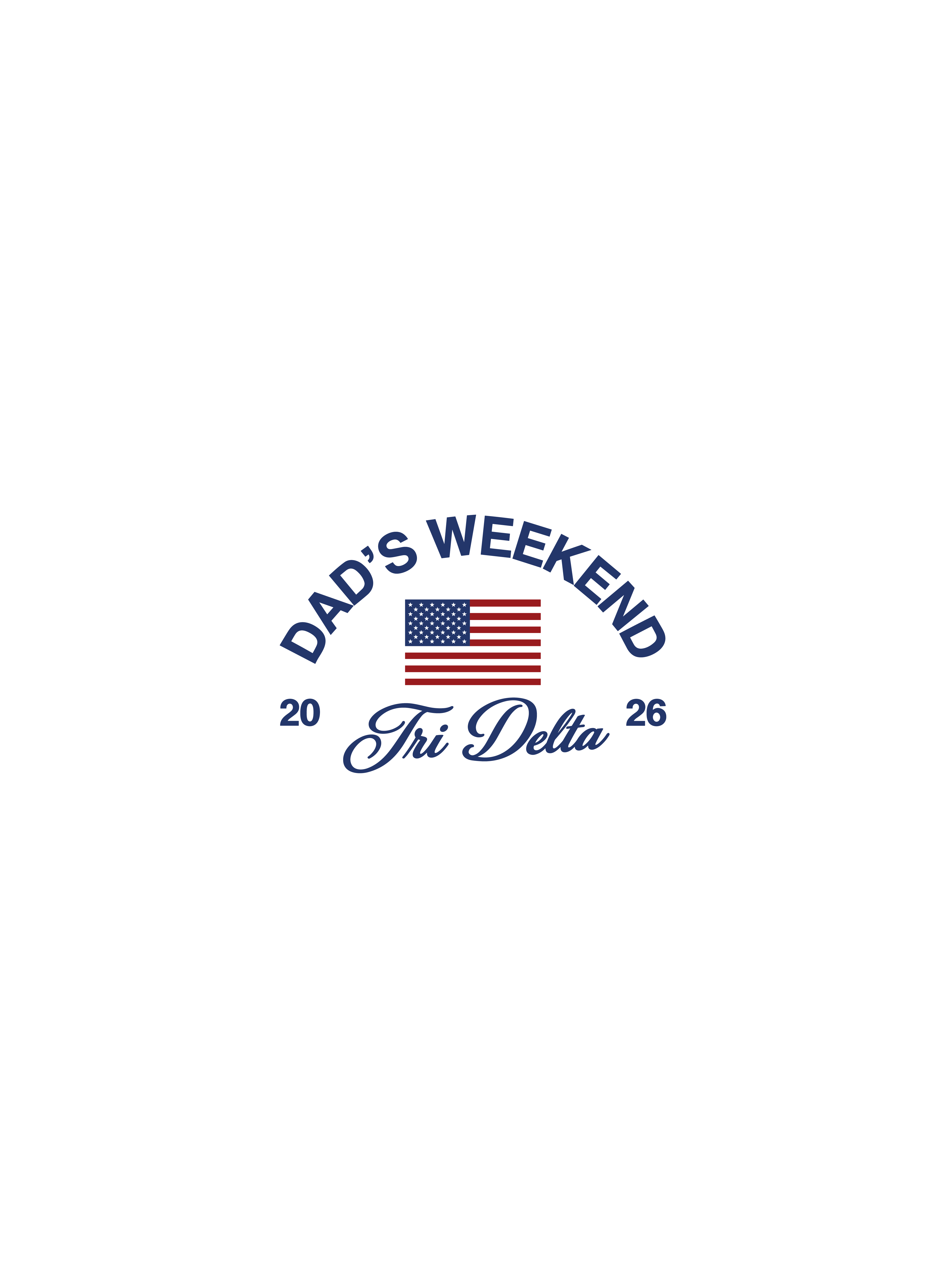 NAU Tri Delta Dads Weekend ME0167 Front — Delta Delta Delta design inspiration for dad’s weekend