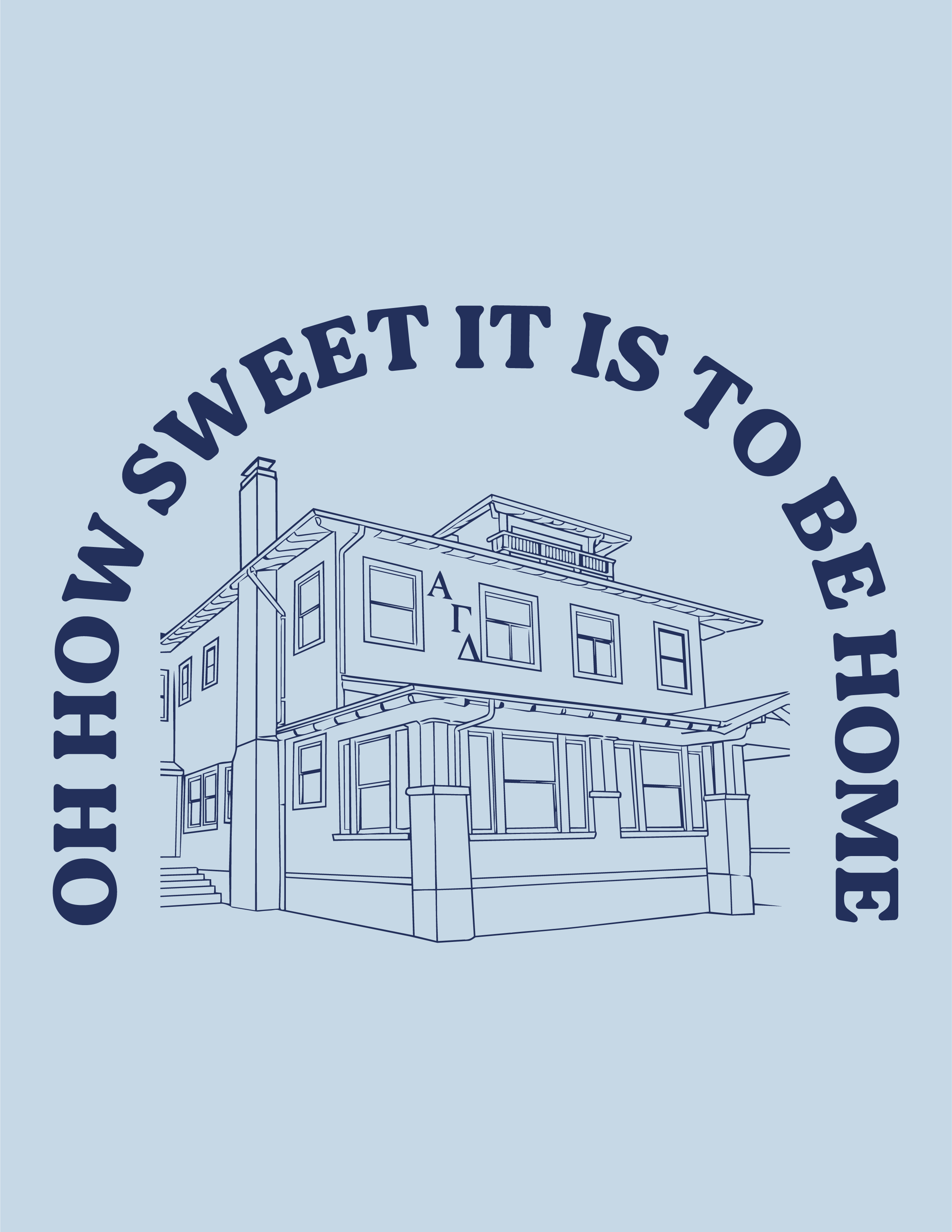 CSU Chico AGD Parents Weekend Design Back — Alpha Gamma Delta design inspiration for parents weekend