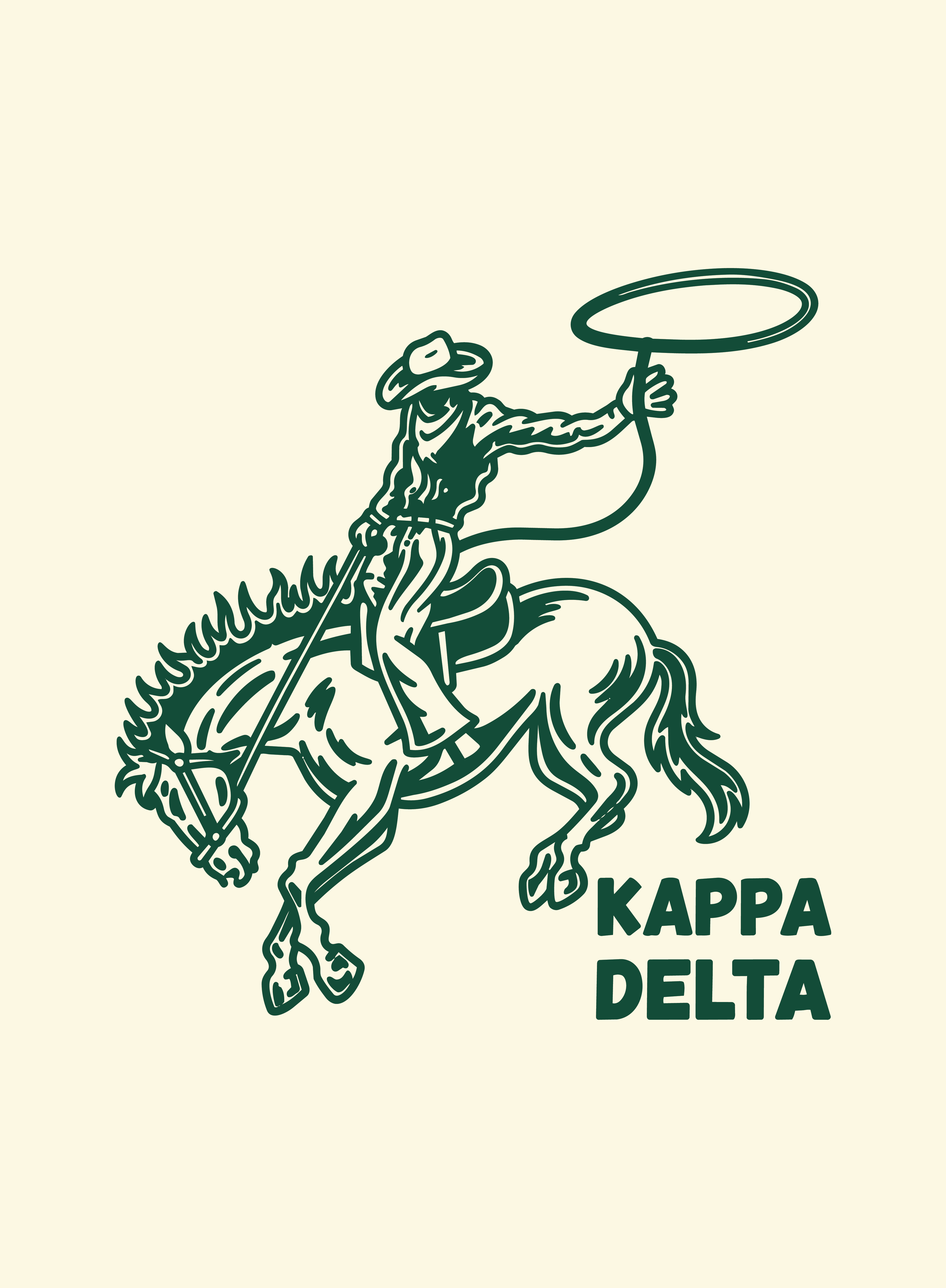 Penn State Kappa Delta Horse Rider ME0137 Back — Kappa Delta design inspiration