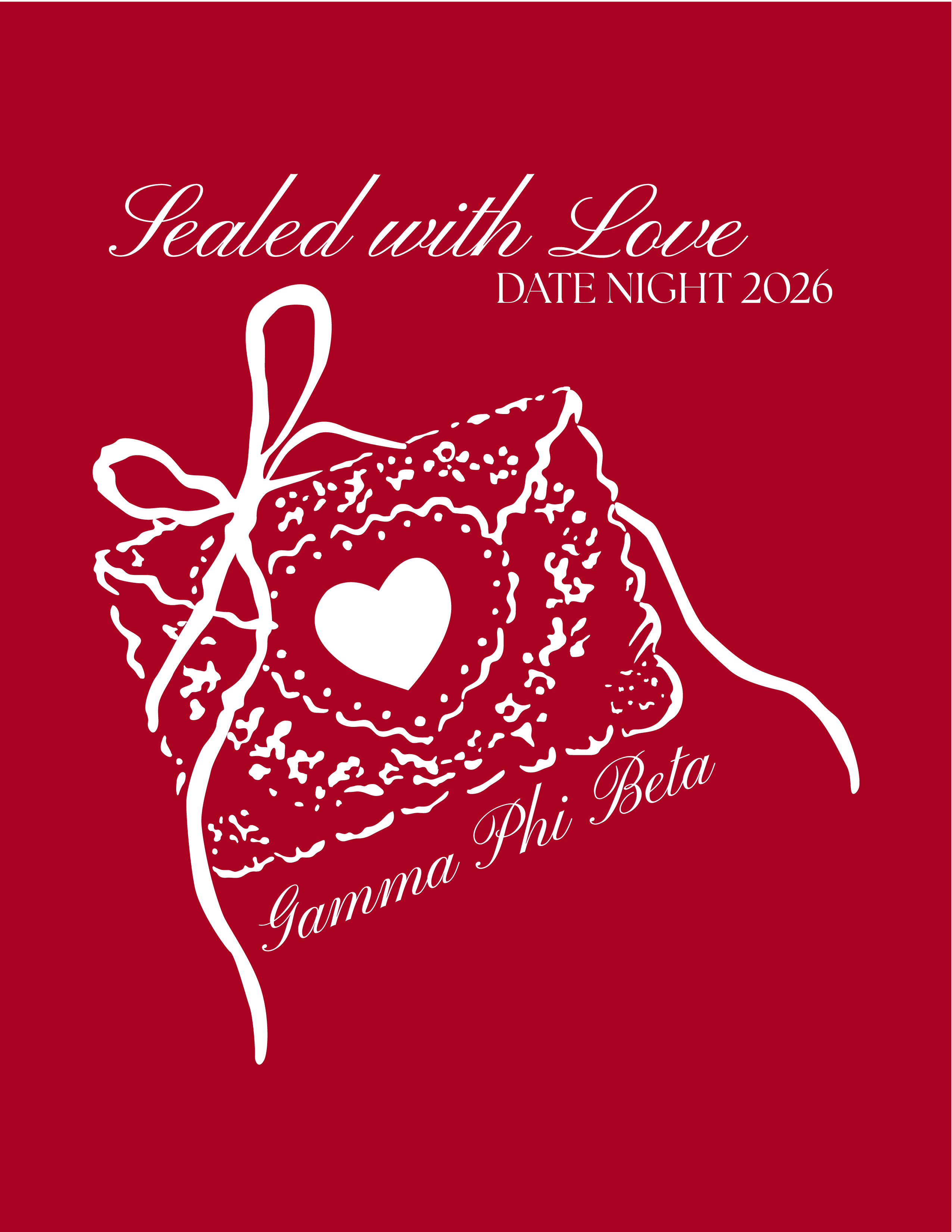 GPHI Rutgers Envelope Design Back — Gamma Phi Beta design inspiration