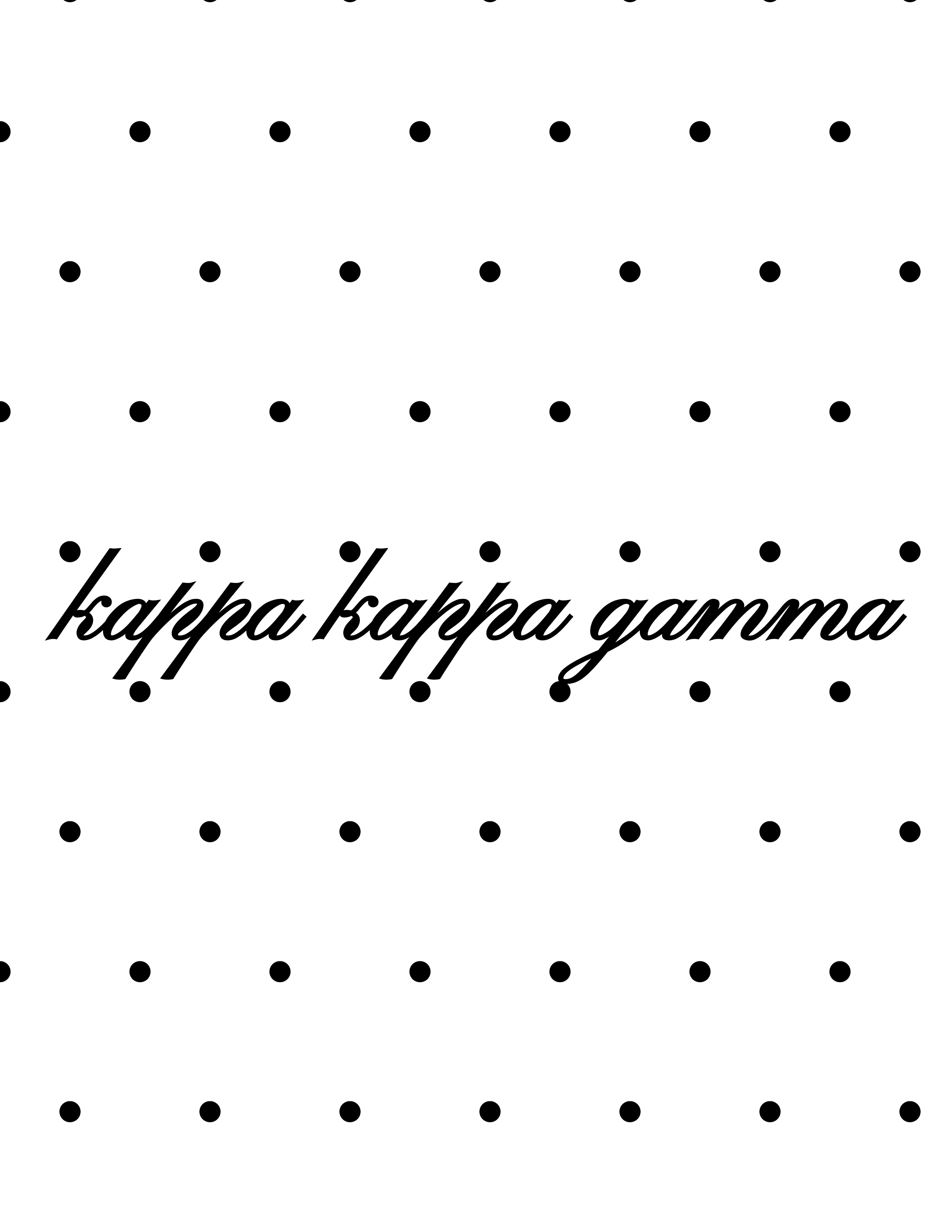 ISU KKG Polka Dot Tank Design — Kappa Kappa Gamma design inspiration