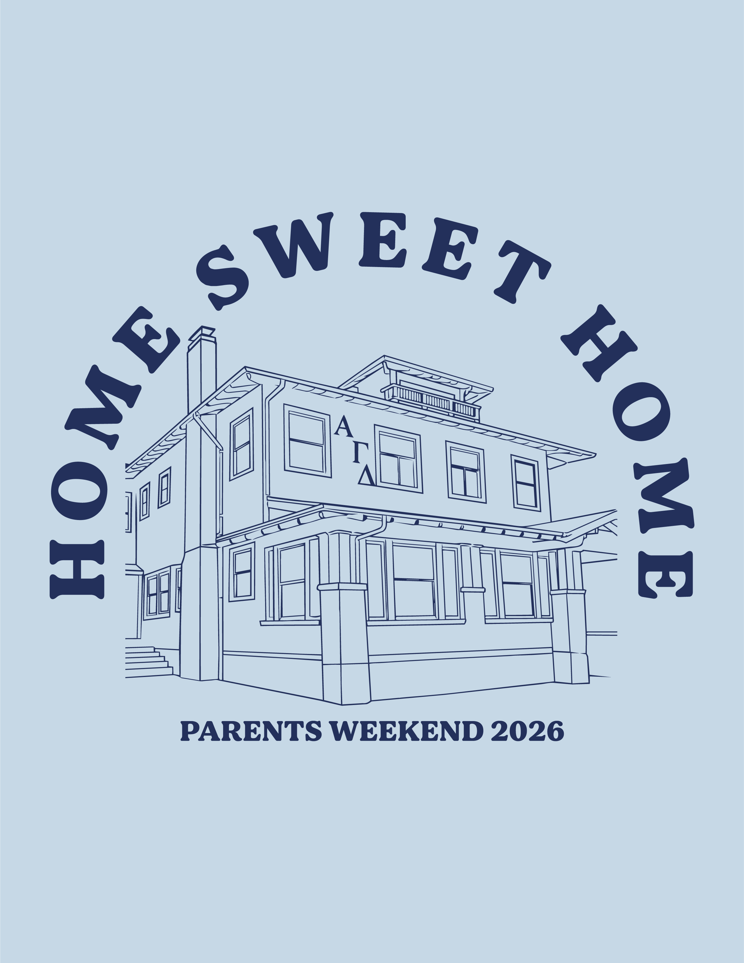 AGD Parents Weekend CSU Chico — Alpha Gamma Delta design inspiration for parents weekend