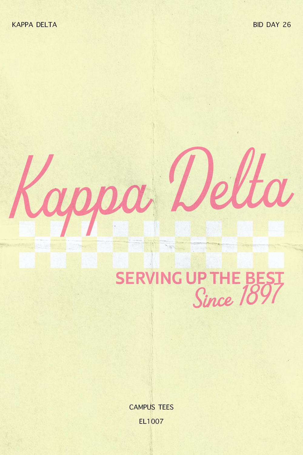 Bid Day26 High Point — Kappa Delta design inspiration for bid day