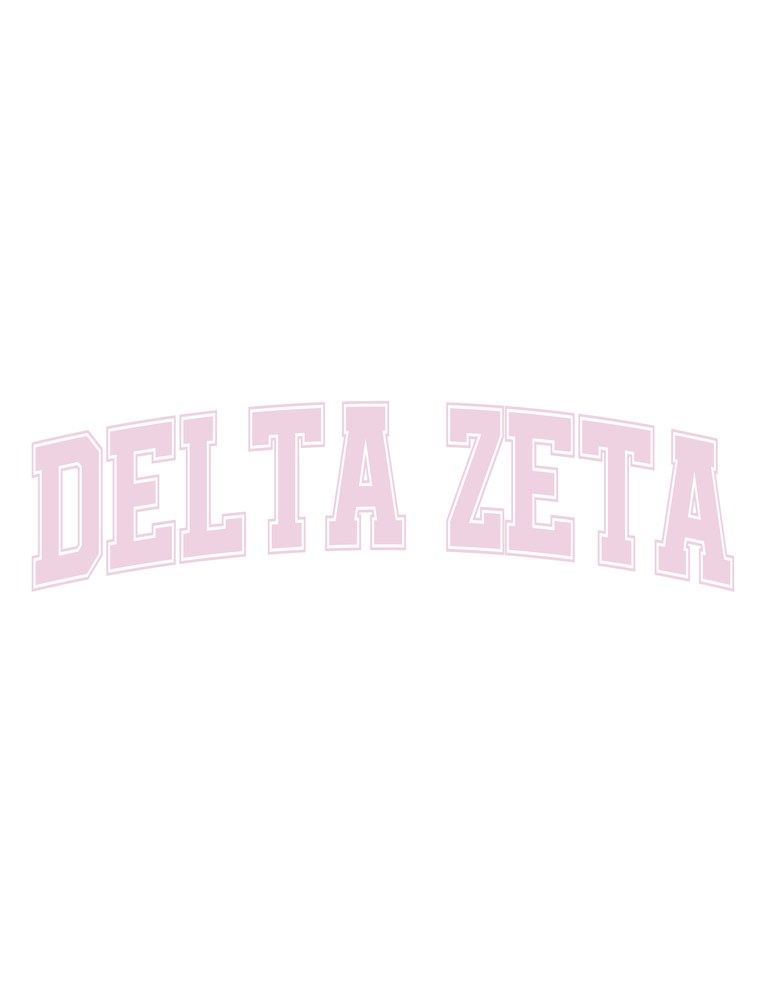 Varsity Letters — Delta Zeta design inspiration for sports