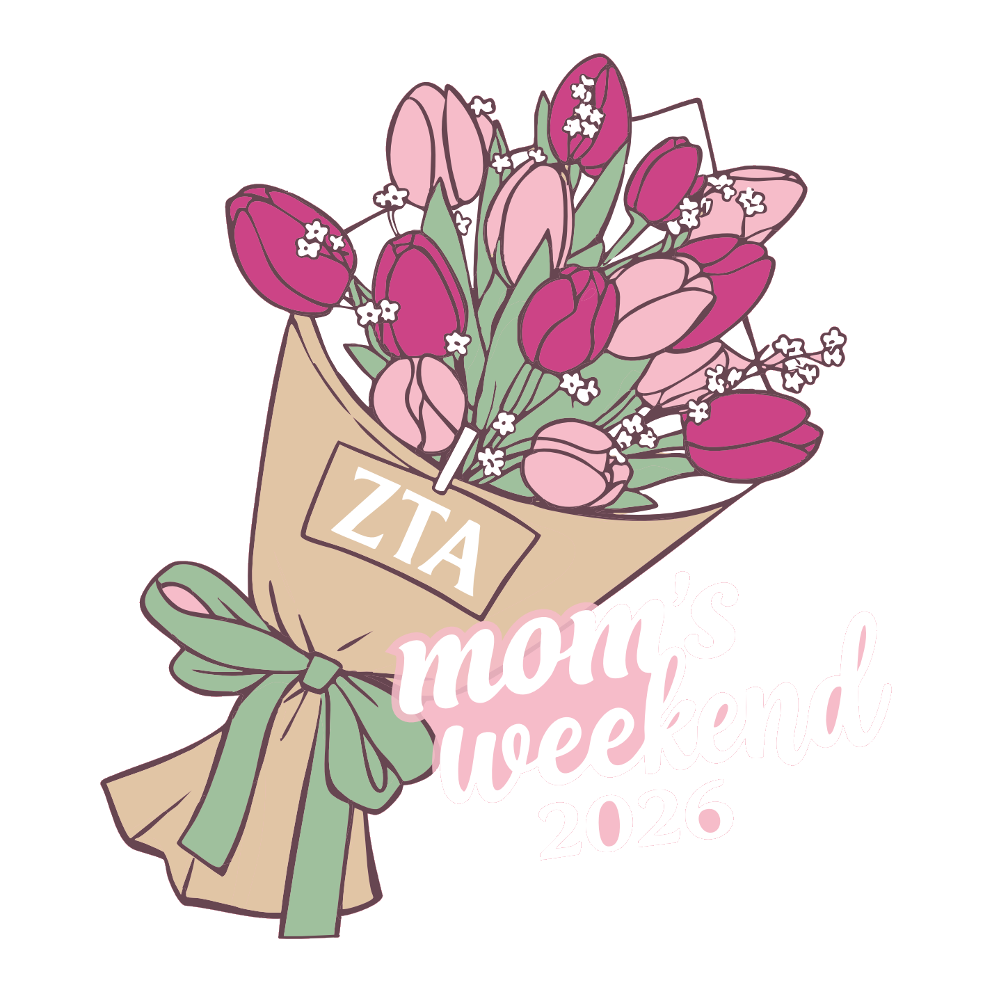 Moms Weekend Texas State — Zeta Tau Alpha design inspiration for mom’s weekend